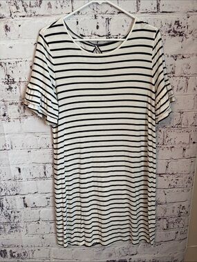 Maurices Black and White Striped Dress